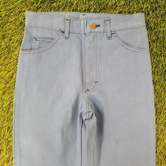 Vintage 70s LEE Riders Polyester Pants 28x34 USA - Picture 14 of 16
